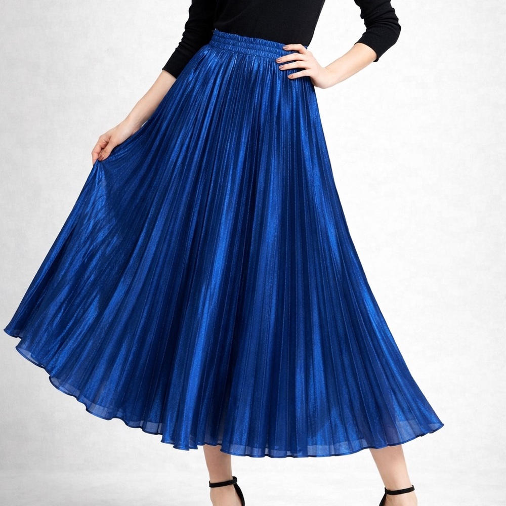 The SAVONNA Metallic Full Skirt - Picture 14 of 15